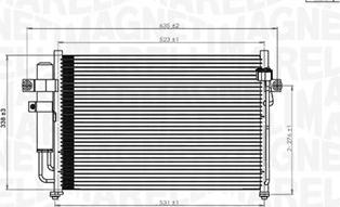 Magneti Marelli 350203846000 - Kondensators, Gaisa kond. sistēma ps1.lv