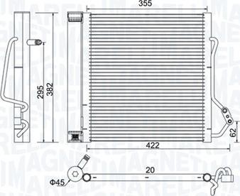 Magneti Marelli 350203810000 - Kondensators, Gaisa kond. sistēma ps1.lv