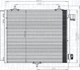 Magneti Marelli 350203818000 - Kondensators, Gaisa kond. sistēma ps1.lv