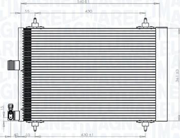 Magneti Marelli 350203839000 - Kondensators, Gaisa kond. sistēma ps1.lv