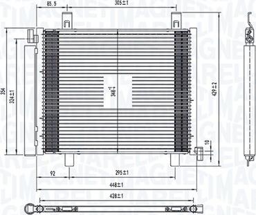 Magneti Marelli 350203836000 - Kondensators, Gaisa kond. sistēma ps1.lv