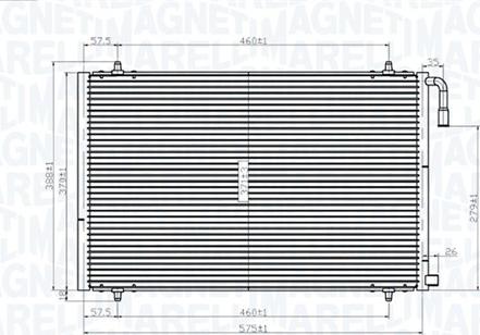 Magneti Marelli 350203825000 - Kondensators, Gaisa kond. sistēma ps1.lv