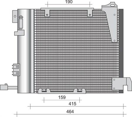 Magneti Marelli 350203263000 - Kondensators, Gaisa kond. sistēma ps1.lv