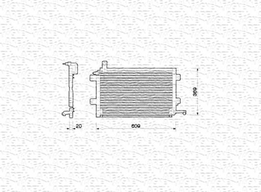 Magneti Marelli 350203206000 - Kondensators, Gaisa kond. sistēma ps1.lv