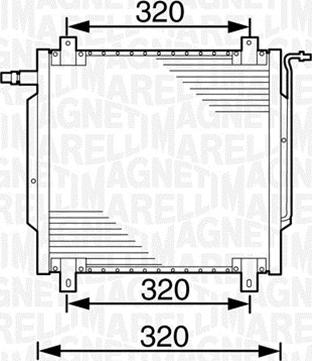 Magneti Marelli 350203235000 - Kondensators, Gaisa kond. sistēma ps1.lv