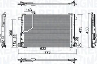 Magneti Marelli 350203755000 - Kondensators, Gaisa kond. sistēma ps1.lv