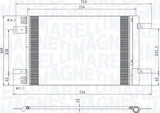 Magneti Marelli 350203766000 - Kondensators, Gaisa kond. sistēma ps1.lv