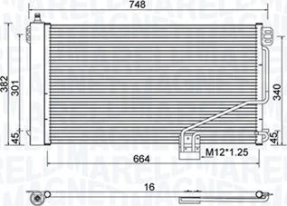 Magneti Marelli 350203738000 - Kondensators, Gaisa kond. sistēma ps1.lv