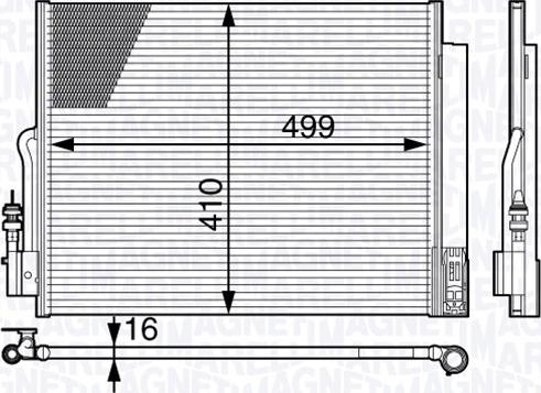 Magneti Marelli 350203723000 - Kondensators, Gaisa kond. sistēma ps1.lv