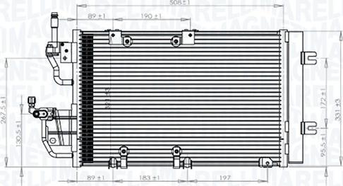 Magneti Marelli 350203771000 - Kondensators, Gaisa kond. sistēma ps1.lv