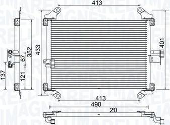 Magneti Marelli 350203772000 - Kondensators, Gaisa kond. sistēma ps1.lv