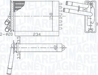 Magneti Marelli 350218462000 - Siltummainis, Salona apsilde ps1.lv