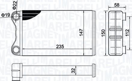 Magneti Marelli 350218424000 - Siltummainis, Salona apsilde ps1.lv