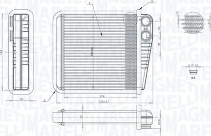 Magneti Marelli 350218423000 - Siltummainis, Salona apsilde ps1.lv