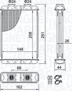 Magneti Marelli 350218501000 - Siltummainis, Salona apsilde ps1.lv