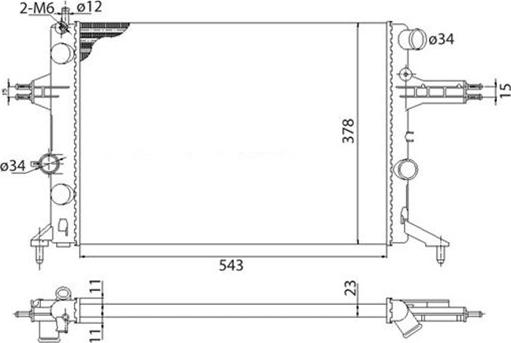 Magneti Marelli 350213960003 - Radiators, Motora dzesēšanas sistēma ps1.lv