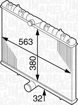 Magneti Marelli 350213904000 - Radiators, Motora dzesēšanas sistēma ps1.lv