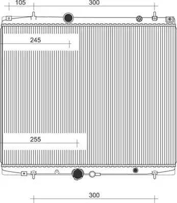 Magneti Marelli 350213903000 - Radiators, Motora dzesēšanas sistēma ps1.lv