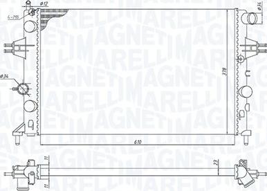 Magneti Marelli 350213970000 - Radiators, Motora dzesēšanas sistēma ps1.lv