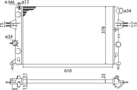 Magneti Marelli 350213970003 - Radiators, Motora dzesēšanas sistēma ps1.lv