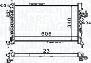 Magneti Marelli 350213977000 - Radiators, Motora dzesēšanas sistēma ps1.lv