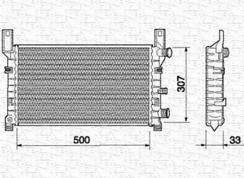 Magneti Marelli 350213499000 - Radiators, Motora dzesēšanas sistēma ps1.lv