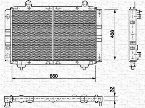 Magneti Marelli 350213454000 - Radiators, Motora dzesēšanas sistēma ps1.lv