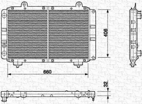 Magneti Marelli 350213453000 - Radiators, Motora dzesēšanas sistēma ps1.lv