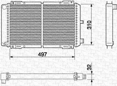 Magneti Marelli 350213460000 - Radiators, Motora dzesēšanas sistēma ps1.lv