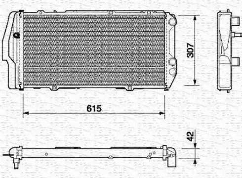 Magneti Marelli 350213403000 - Radiators, Motora dzesēšanas sistēma ps1.lv