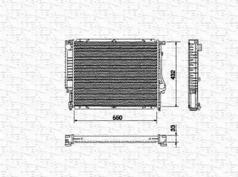 Magneti Marelli 350213431000 - Radiators, Motora dzesēšanas sistēma ps1.lv