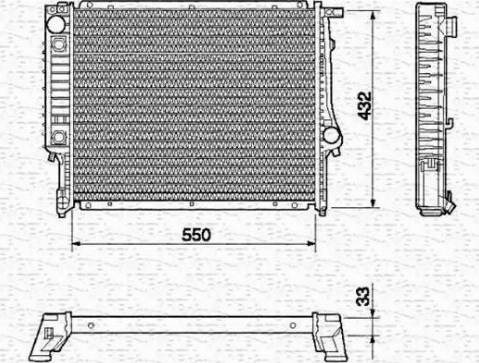 Magneti Marelli 350213420000 - Radiators, Motora dzesēšanas sistēma ps1.lv