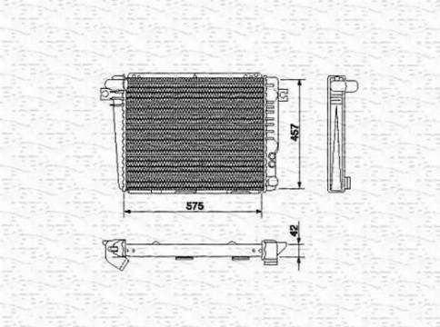 Magneti Marelli 350213427000 - Radiators, Motora dzesēšanas sistēma ps1.lv