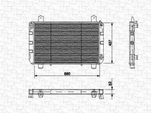 Magneti Marelli 350213475000 - Radiators, Motora dzesēšanas sistēma ps1.lv