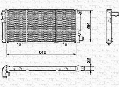 Magneti Marelli 350213595000 - Radiators, Motora dzesēšanas sistēma ps1.lv