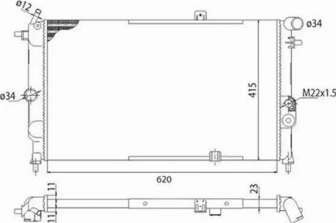 Magneti Marelli 350213591003 - Radiators, Motora dzesēšanas sistēma ps1.lv