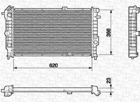 Magneti Marelli 350213592000 - Radiators, Motora dzesēšanas sistēma ps1.lv