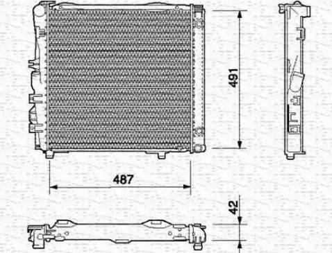 Magneti Marelli 350213540000 - Radiators, Motora dzesēšanas sistēma ps1.lv