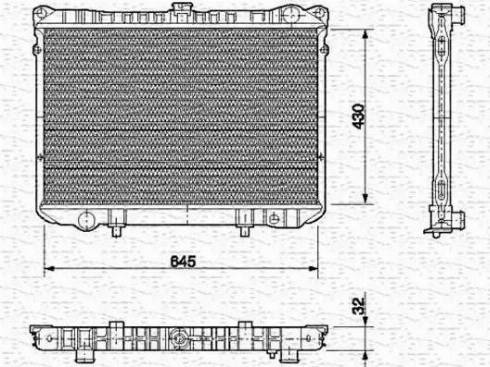 Magneti Marelli 350213555000 - Radiators, Motora dzesēšanas sistēma ps1.lv