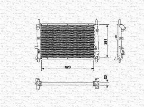 Magneti Marelli 350213510000 - Radiators, Motora dzesēšanas sistēma ps1.lv