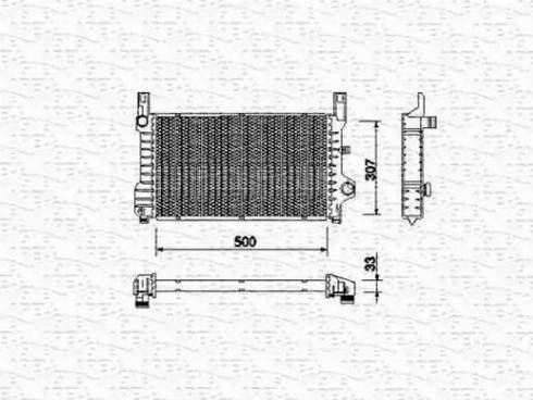 Magneti Marelli 350213511000 - Radiators, Motora dzesēšanas sistēma ps1.lv