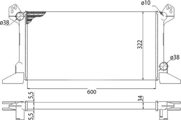 Magneti Marelli 350213513003 - Radiators, Motora dzesēšanas sistēma ps1.lv