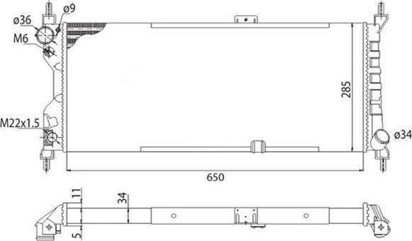 Magneti Marelli 350213588003 - Radiators, Motora dzesēšanas sistēma ps1.lv