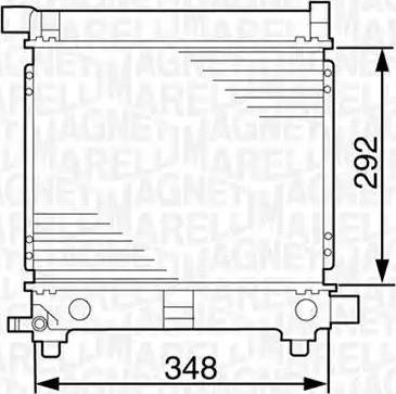 Magneti Marelli 350213535000 - Radiators, Motora dzesēšanas sistēma ps1.lv