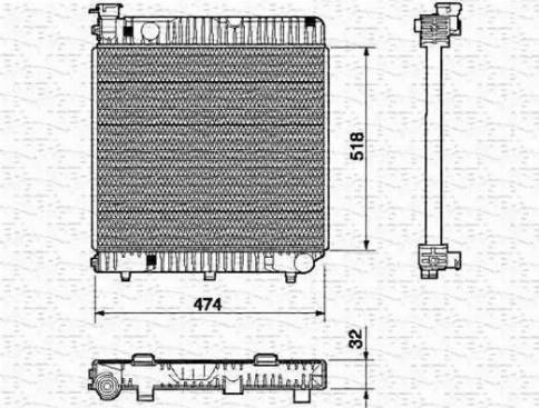 Magneti Marelli 350213523000 - Radiators, Motora dzesēšanas sistēma ps1.lv