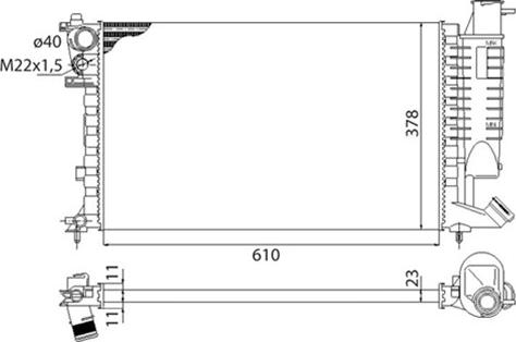 Magneti Marelli 350213522003 - Radiators, Motora dzesēšanas sistēma ps1.lv