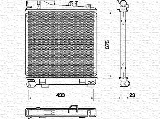 Magneti Marelli 350213699000 - Radiators, Motora dzesēšanas sistēma ps1.lv