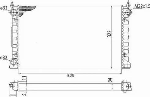 Magneti Marelli 350213647003 - Radiators, Motora dzesēšanas sistēma ps1.lv