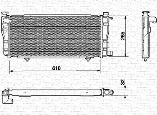 Magneti Marelli 350213604000 - Radiators, Motora dzesēšanas sistēma ps1.lv