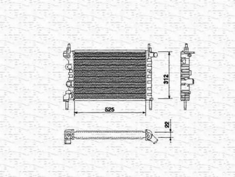 Magneti Marelli 350213684000 - Radiators, Motora dzesēšanas sistēma ps1.lv